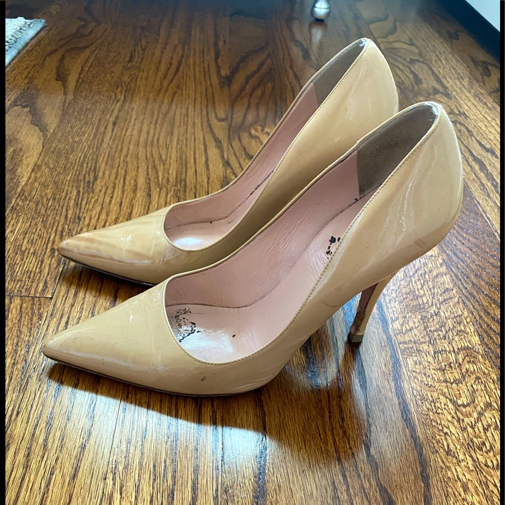 Kate Spade Vivian Nude Patent Leather Heels